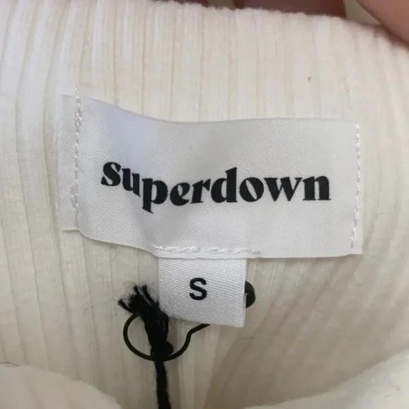 superdown jules tie strap top in white size small NWT new - Picture 5 of 7